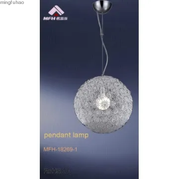 Snowflake hanging aluminium pendant lamp