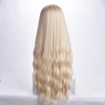 Wholesale lolita wig synthetic hair bionde color wig 22inch hair synthetic hair wigs for women