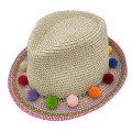 Straw hats for children are comfortable and safe