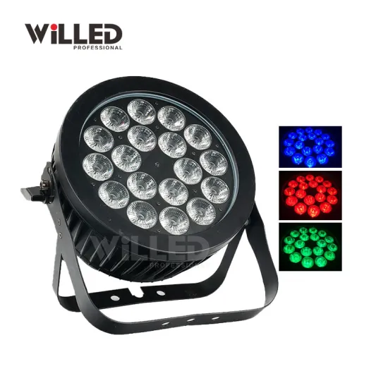 Waterproof IP65 18x10W RGBW PAR LED Stage Light for Outdoor Use