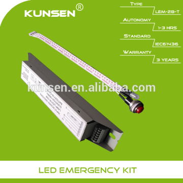 Emergency battery pack emergency kit with self-contained