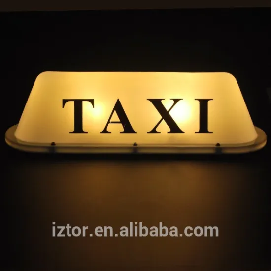 Yellow car taxi Top Lamp with Magnetic base