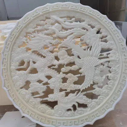 Dragon and Phoenix Round Disc Stage Simulation Prop