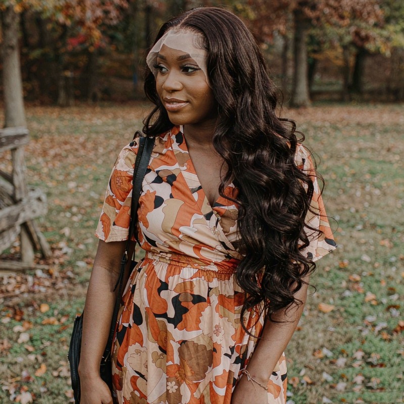 #30 Auburn Deep Wave 13x4 Lace Front Wig 100% Human Hair