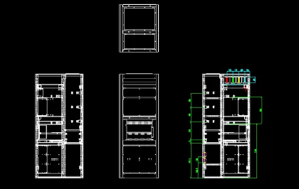 AC Power Distribution Cabinet - Switchgear Unit Rack