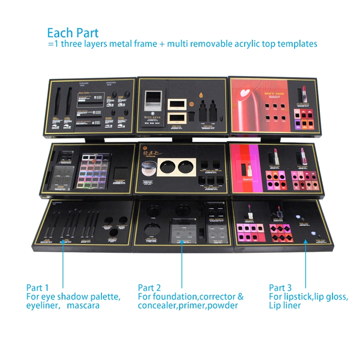 commercial makeup display