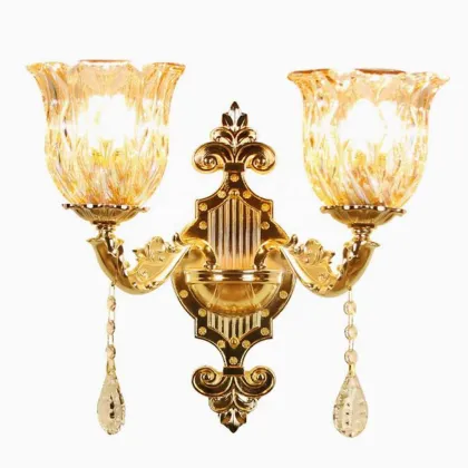 European Style Living Room Wall Lighting: Dual & Single Head LED Wall Lights & Aisle Lighting