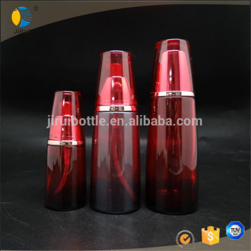 130ml glass lotion bottles sets with red color sprayed