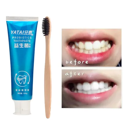 Wholesale Probiotic Sea Salt Mint Baking Soda Toothpaste for Whitening and Oral Care