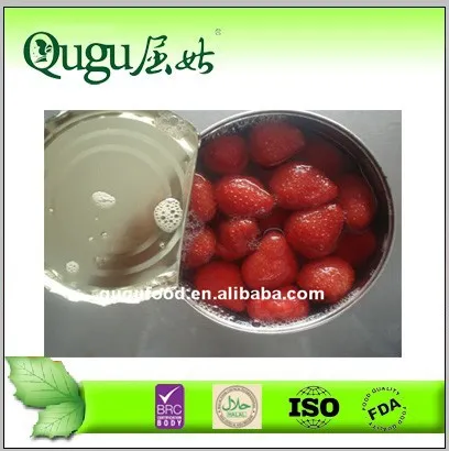 Canned strawberry a10 can food size