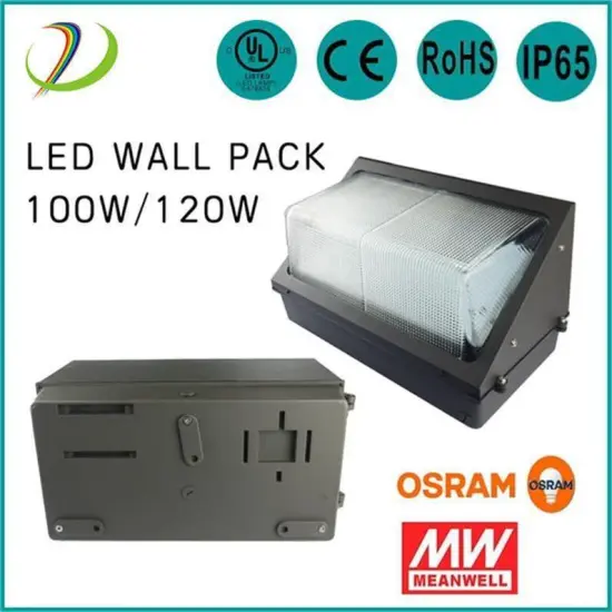 120W LED Wall Pack 5000K Color