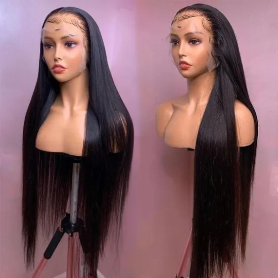 Wholesale Peruvian Hair Swiss HD Full Lace Frontal Wig For Black Women 100% Raw Virgin Cuticle Aligned Human Hair Lace Front Wig