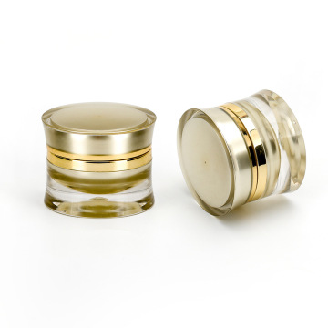 manufacturers wholesale skin care empty acrylic plastic glass 15gram 30gram face cream cosmetic jars gold