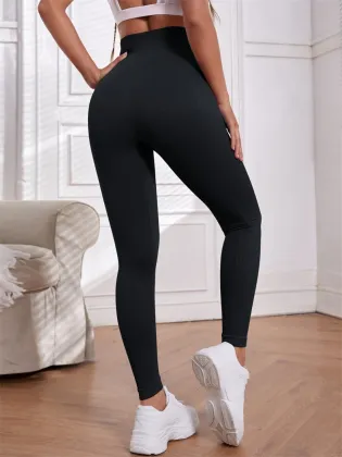 Seamless and Breathable High Quality Women's Yoga Pants - OEM Fitness Cropped Elastic Sports Pants