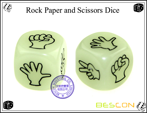 Rock Paper and Scissors Dice