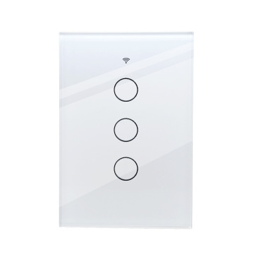 Wi-Fi Wireless Smart 110V US/Canada Standard Three Gang Light Switch - Works with Alexa and Google Home