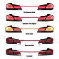 Luzes traseiras de LED HCMotionz para BMW Series 5 F10 F18 M5 2011-2017 com luz do tronco