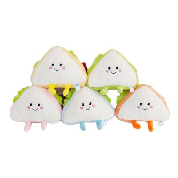 Kawaii 15cm Stuffed Animal Vegetable Sandwich Claw Machine Toy for Birthday Gifts