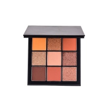 9 Colors Makeup Cardboard Pressed Glitter Eyeshadow