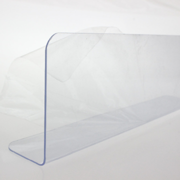 L-Shape Clear Plastic PVC Dividers for Metal Shelves
