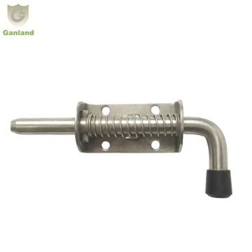 GL-14114S Stainless Steel Barrel Spring Loaded Bolt-On Latch Pin 10mm Diameter