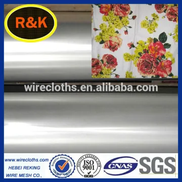 Rotary nickel screen printing