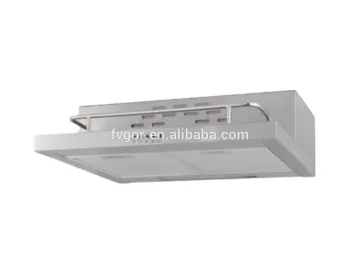 Stainless Steel Retractable 60cm Slim Under Cabinet Kitchen Air Expel Fan & Cooker Hood