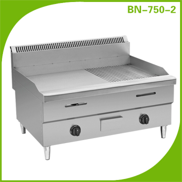 Table top stainless steel gas griddle for sale, suitable for Hotel, and support customize
