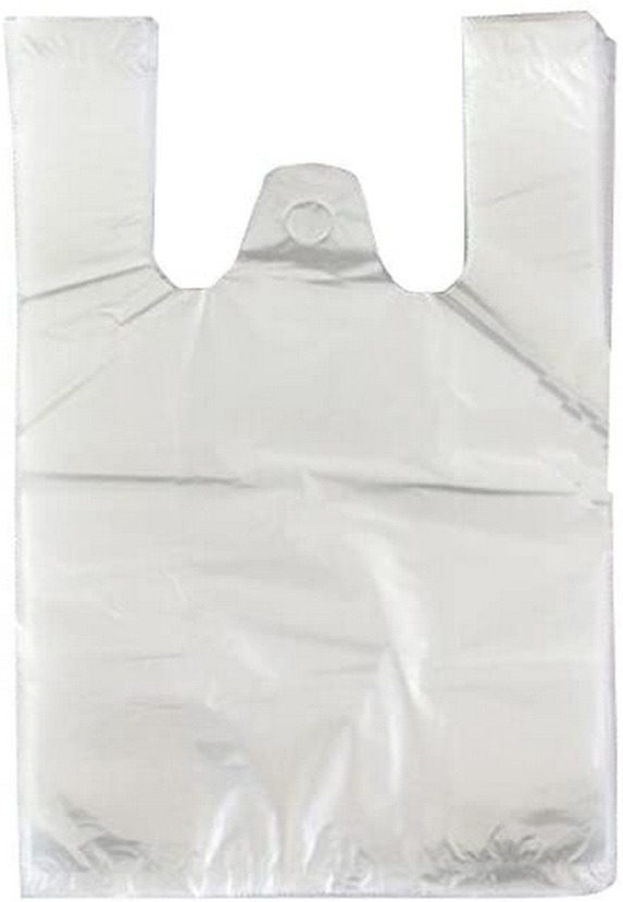 Large Clear Plastic Shopping Plastic Distributor Recycled Plastic Tote Bags in Bulk