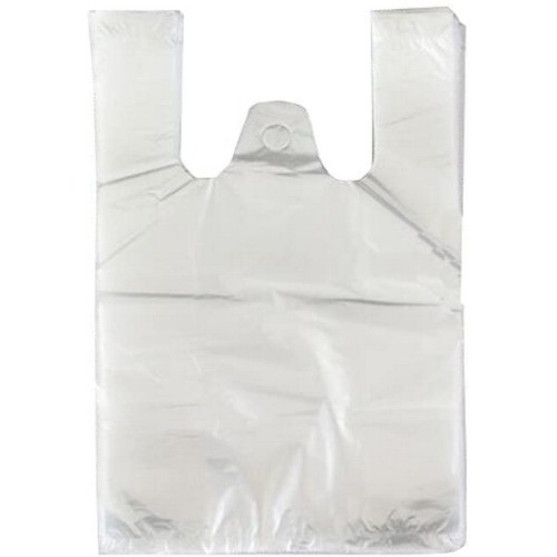 Large Clear Plastic Shopping Plastic Distributor Recycled Plastic Tote Bags in Bulk