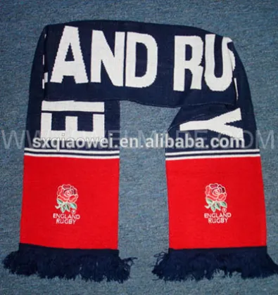high quality of Football Fan scarf, knitted scarf, soccer scarf, custom fashion scarf