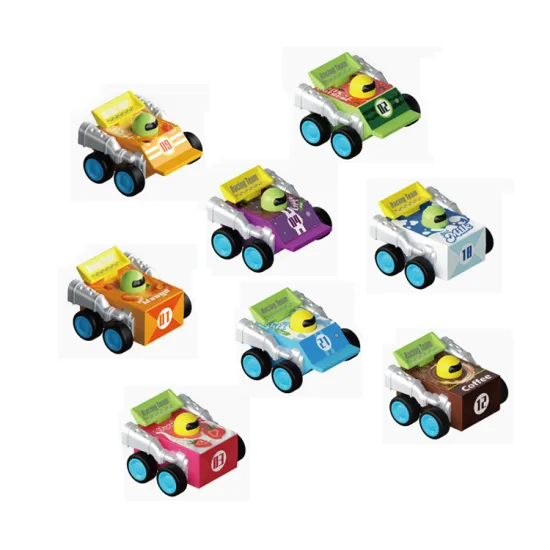 1 Dollar Item Promotion: Beverage Pull-Back Small Racing Car - Fun Toy for Toddler Boys and Kids