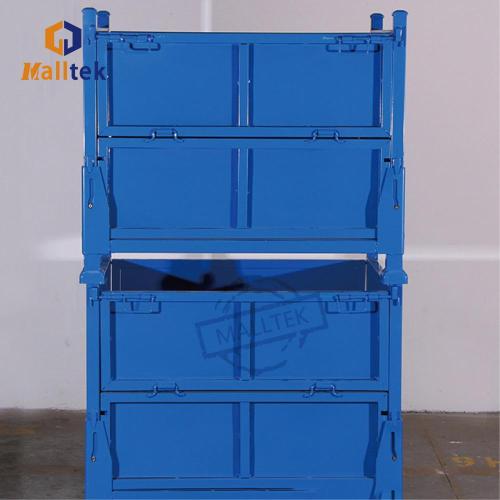 Stackable Crates Loading 2000kg Logistics Transport Metal Crate Factory