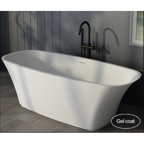 Acrylic Small Round Bathtub Solid Surface Freestanding