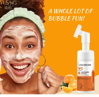 Vitamin C Facial Cleanser Brush Head - Deep Cleaning Blackhead Removal Mild Facial Cleanser