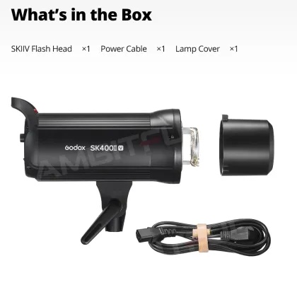 Godox SK400II-V 2.4G X System Professional Studio Flash for Photography and Videography