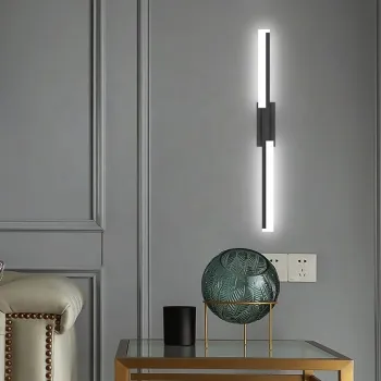 Wholesale Customizable Luxury LED Wall Strip Light - Modern Nordic Style, Available in Black and Gold with Remote Control and Color Changing Function, 10W and 14W Options
