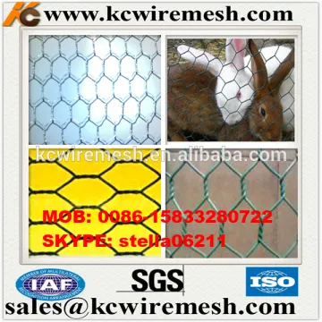 Factory!!!!! KangChen 1/4",3/4" Cheap Chicken Wire /Rabbit wire Mesh /Galvanized Hexagonal Wire Mesh(stella06211)