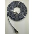 Cable Ethernet trenzado de nailon plano blindado Cat7