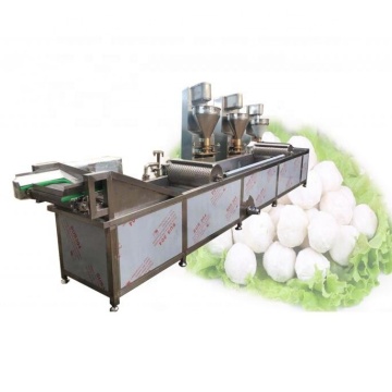 Jalur Produksi Bola Makanan Otomatis: Membentuk, Menggoreng &amp; Memberi Deoiling Mesin
