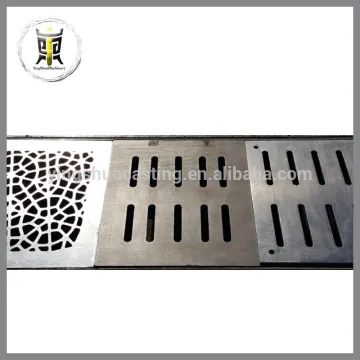 high quality custom cast steel trench grate