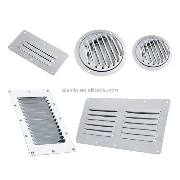 Customized Stainless Steel Boat Vent Plate - Round, Polished, Marine Vent Cover