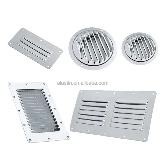 Customized Stainless Steel Boat Vent Plate - Round, Polished, Marine Vent Cover