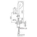 Loop Brass Vessel Faucet Basin Mixer