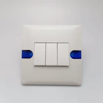 Electrical Wall Light Switch Socket 3 Gang