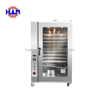 Stainless Steel Chicken Smoking Oven - 30 to 100kg Batch Smoker for Bacon and Whole Chicken