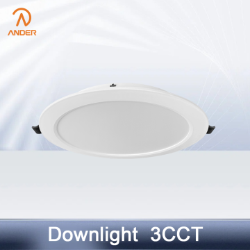 Energy Efficient 3CCT LED Downlight for Various Spaces