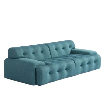 Nordic Style Velvet Sofa: Hot Selling 3-Seat Sectional Furniture