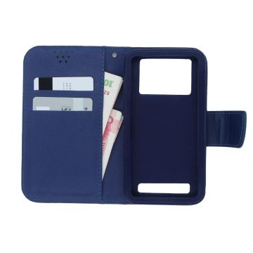 Universal Pu leather cellphone case with diamond design for Smartphone 5 inch and 5.5 inch