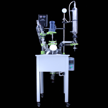50l Electromentle agitando reator químico com bobina de aquecimento elétrico e banho de óleo térmico